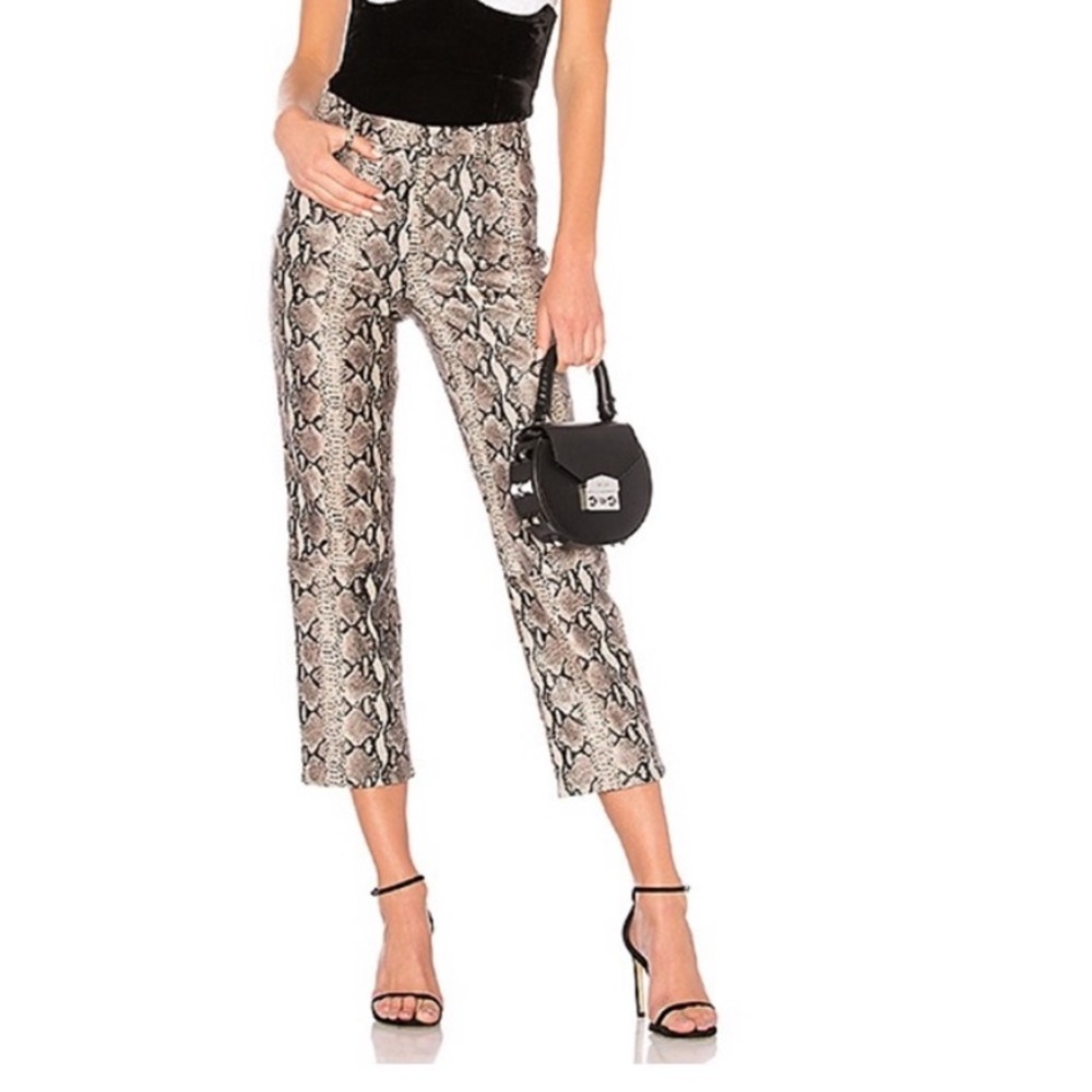 LPA Pant 297 in Snake Real Leather Size XS